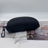 Grande mallette de rangement pour lunettes à fermeture éclair EVA de haute qualité étui rigide étanche pour lunettes de soleil avec logo en relief