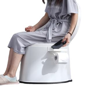 Chaise de toilette pliante de haute qualité avec marche pour chaise d'aisance pour personnes âgées - Product Image 1
