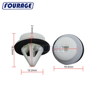 Fixation en plastique de voiture automatique et clips Clip de panneau de porte pour Mazda (OEM: G18K-51-SJ3)