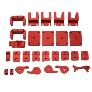 Custom Aluminum Alloy Frame CNC Kit Black And Red CNC Machined All Metal Full Parts Mechanical Accessories CNC Machining Service