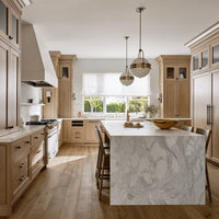 Cuisine complète PRIMA avec îlot, design personnalisé, étanche, pour maison familiale