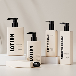 Bán Buôn Hình Vuông 250Ml 280Ml 400Ml 500Ml HDPE Nhựa Chai Dầu Gội Đầu Bao Bì Sang Trọng Mỹ Phẩm Lotion Bơm Chai - Product Image 3