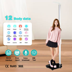 Certificación CE ROHS 200kg Calorías Pantalla IMC Función Altura y peso Escala Composición corporal Altura humana Escala de peso - Product Image 6