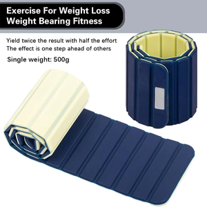 Non-Slip Cast Iron Portable Ankle Wrist <b>Weights</b> Iron Purple Orange Whole Body Home Use Unisex - Product Image 3