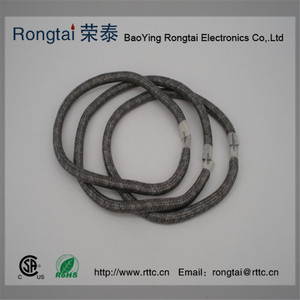 Tube tressé en fibre de verre résistant aux hautes températures Rongtai, forme annulaire, pour applications d'étanchéité - Product Image 1