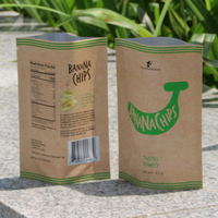 Sachet Doypack Personnalisé en Papier Kraft PE Anti-humidité avec Impression Héliogravure pour Emballage de Chips de Banane