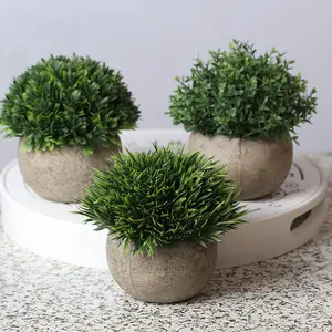 En kaliteli masa masa ev dekoratif Mini saksı yapay etli bitkiler