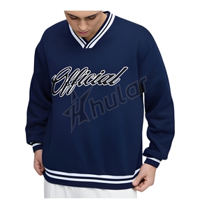 <b>Men's</b> <b>Blue</b> 100% Cotton Sweatshirt High Quality Streetwear Tracksuits with Embroidered Hoodie Winter Printed Hoodie - Product Image 1