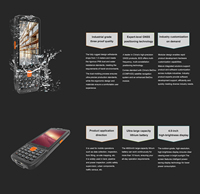 PDA Industrial Resistente con Android 13, IP67 Impermeable, Escáner de Código de Barras 2D, Colector de Datos, Pantalla de 4 Pulgadas para Inventario de Almacén