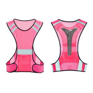 Huỳnh Quang Màu Xanh Lá Cây Màu Cam Có Thể Điều Chỉnh LED Nhấp Nháy Hi Viz Đi Bộ Đường Dài Chạy Bộ Đi Bộ Đi Bộ Xe Đạp Xe Đạp Giao Thông An Toàn Phản Quang Vest Khai Thác - Product Image 5