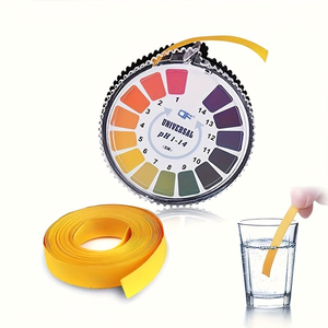 กระดาษวัดค่า pH <span class=keywords><strong>แบบ</strong></span>ม้วน Universal 1-14 ปรับแต่งได้ สำหรับการทดสอบในห้องปฏิบัติการ ครัวเรือน ดิน และน้ำ - Product Image 1