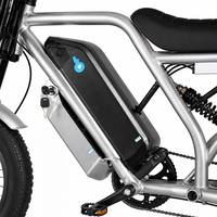 Vélo électrique à pneus larges de 20 pouces à 7 vitesses, 48V 500W avec moteur à moyeu arrière et batterie au lithium de 13Ah