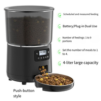 Distributeurs automatiques intelligents de nourriture pour animaux de compagnie 4L avec caméra pour chat et chien