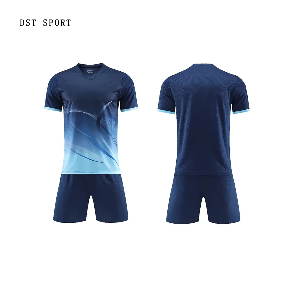 Thai Qualität Fußballtrikot Hersteller Fußballtrikot atmungsaktiv 5xl Fußballtrikot Logo-Design für Fußballtrikot-Anzug