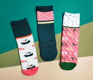 Novelty Sushi Themed Crew Socks Gift Box <strong>Japanese</strong> Funny Food Printed Cotton Holiday Gift Socks - Product Image 2