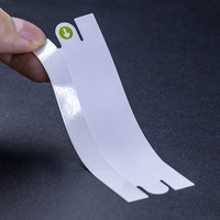 Autocollant d'étanchéité pour emballage de téléphone portable en gros, étiquette arrière flèche verte, autocollant de sécurité fragile, joint d'étanchéité