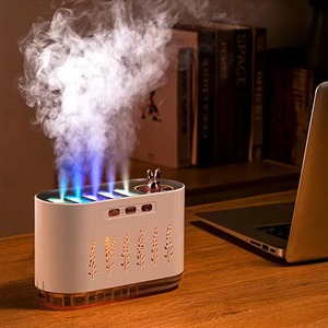 Humidificador, máquina de aromaterapia con sincronización musical, humidificador de niebla fría con diseño de pulverización, ultra silencioso y apagado automático - Product Image 3