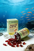 Huile de Krill Antarktique en Capsules Molles Oméga 3 en Gros pour Améliorer l'Immunité des Employés de Bureau/Étudiants/Personnes Âgées OEM ISO22000