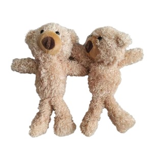 Oso de Peluche de Cabeza Torcida, Lindo y de Pelo Largo, Material para Decoración de Ropa, Regalo DIY de Cumpleaños para Mayores de 14 Años, Venta al por Mayor de Fábrica - Product Image 5