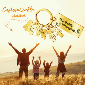 Portachiavi moda personalizzata in acciaio inossidabile all'ingrosso regali incisi testo ispiratore portachiavi in metallo coppie altri portachiavi - Product Image 6