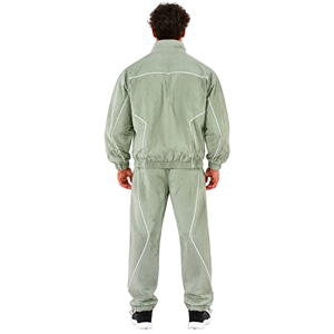 Conjunto de 2 Piezas Personalizado de Ropa Urbana Informal, Transpirable, de Talla Grande para Hombre, Chaqueta Cortavientos Ligera, Holgada y Extra Grande de Nailon - Product Image 3
