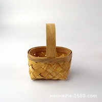 Panier en bois miniature, panier à bonbons, boîte à céréales, boîte à fruits, boîte cadeau tissée spéciale, panier de plaisir