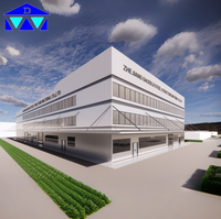 Bâtiment de bureaux préfabriqué en acier à plusieurs niveaux à travée libre pour usage commercial au Maroc