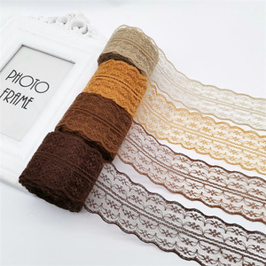 Vente en gros de dentelle au crochet multicolore de <span class=keywords><strong>4</strong></span>.5cm de haute qualité avec ruban tissu d'habillage de ruban de dentelle blanche - Product Image 2