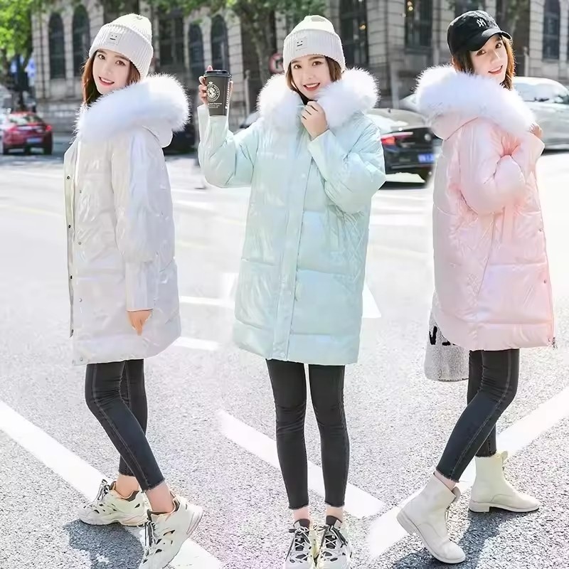 Low Price Fur Collar Shiny Winter Down Jacket Available in Various Low Price Fur Collar Shiny Winter Down Jacket Available in Various