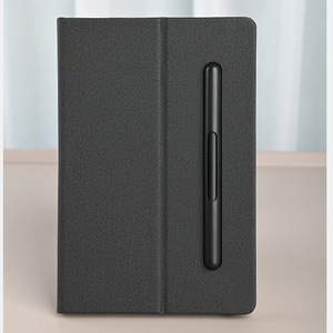 Quality Leather Folding Cover Exquisite Special A5 Blank <b>Notebook</b> Journal <b>Diary</b> Planner with Double-head Pen for Corporate Gifts - Product Image 1