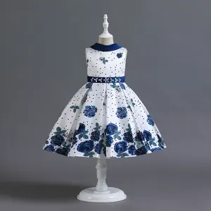 Çocuklar gelinlik yeni varış giyim moda parti giyim çiçek kız doğum günü batı elbise 98001