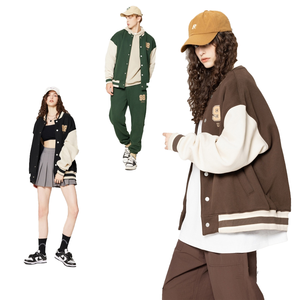 Wool Shell Cotton Lining Men Varsity <b>Jacket</b> Embroidered Style with OEM ODM Customization - Product Image 2