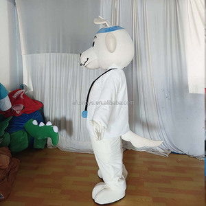 Efun quantité minimale de commande-Costume de mascotte professionnel de médecin chien blanc personnalisé 1 pièce-Taille adulte-Costume d'animal de dessin animé pour la publicité - Product Image 2
