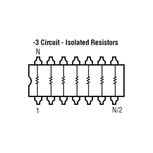 Nuovo originale BI tecnologie resistore <span class=keywords><strong>array</strong></span> 8x 4K7 898-3-r4. 7k rete resistiva 4,7K Ohm 16 PIN 2% componenti elettronici - Product Image 5