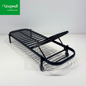 Chaise longue de piscine extérieure moderne de luxe, chaise longue de <span class=keywords><strong>jardin</strong></span> durable avec structure en aluminium, mobilier de patio portable pour cour et <span class=keywords><strong>jardin</strong></span> - Product Image 4