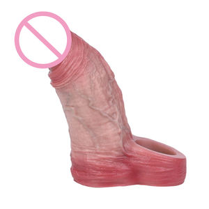 ORALSX Petite <span class=keywords><strong>Taille</strong></span> Pénis Extender 5 Pouces Cock Sleeve Préservatif Réutilisable Gode Creux Silicone Cock Extender pour Hommes Petit Pénis - Product Image 3