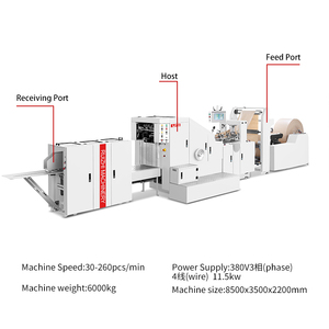 Macchina Automatica RZFD-190 per la Produzione di Sacchetti di Carta Kraft con Manici - Product Image 5