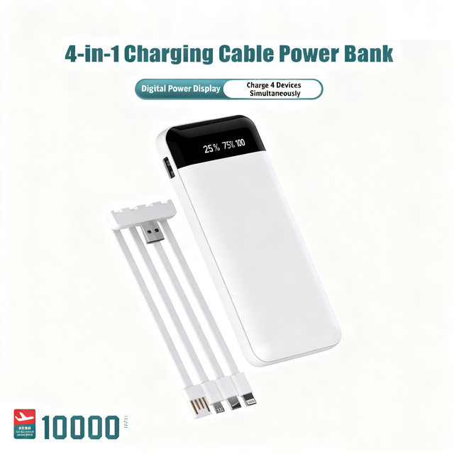 Free Sample NEEXXT D205 Portable Power Bank 10000mAh/20000mAh Li-Polymer Battery Optional Type-C Output Fast Charging Emergency