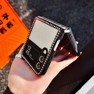 Funda Plegable para Teléfono Móvil con Borde de Diamantes Brillantes, Color Caramelo, para OPPO, Samsung, Xiao, Huawei - Product Image 6