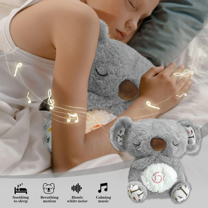 Koala thở thú nhồi bông lo lắng cứu trợ koalas bình tĩnh ngủ bạn thân Mush sang trọng với nhịp tim - Product Image 4