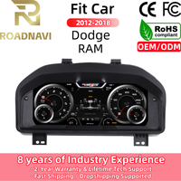 Compteur de vitesse numérique LCD 12,3 pouces RoadNavi pour Dodge Ram 2012-2018, mise à niveau de tableau de bord avec Carplay