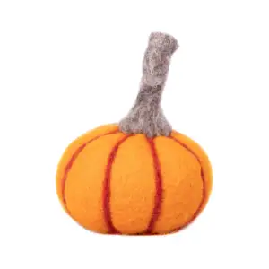 Figura de calabaza de fieltro más vendida, decoraciones para festivales de Navidad y Halloween, decoraciones de lana hechas a mano