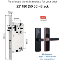 Elock Es242f Elektrische Sleutelloze 5050 Code Wachtwoord Biometrische Vingerafdruk Smart Lock Beveiliging Automatische Smart Deadbolt Lock
