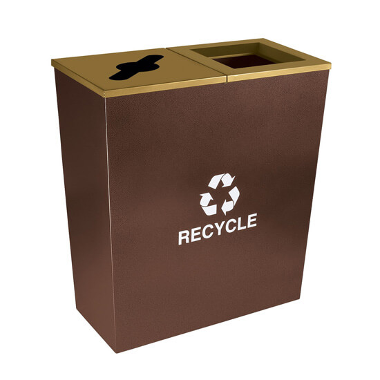 Metro Recycling Trash Can Bus Dustbin 1/2/3/4 Bins Garbage Can Indoor Outdoor Waste Container