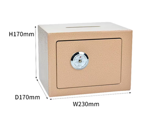 Giá Rẻ Nhất <span class=keywords><strong>Mini</strong></span> Cơ Sở Thép Di Động Nhỏ An Toàn Với Khóa Chìa Khóa Tiền Gửi Chống Trộm Két Hộp Cho Hộ Gia Đình Văn Phòng Khách Sạn Sử Dụng - Product Image 4