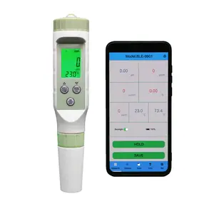 Hedao stylo à dents bleues ph-mètre pour application mobile hydroponique ph-mètre Test de qualité de l'eau intelligent 0 ~ 9999ppm