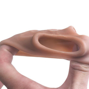 Anillo extensor de pene de silicona líquida reutilizable de 195 mm, fundas para agrandar el pene masculino, potenciador de dildo para hombres, juguetes sexuales para retrasar la eyaculación - Product Image 3