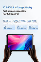 Tablette professionnelle ultra-fine de 10,95 pouces, modèle 10X, processeur Qualcomm, résolution élevée 1920*1200, batterie amovible 10000 mAh, en stock