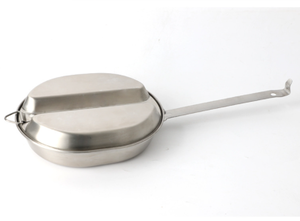 Ensemble de vaisselle ovale en acier inoxydable 304 de type GI pour la chasse aux États-Unis, le camping en plein air, la randonnée, le pique-nique, le barbecue et la plage - Product Image 5