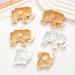 อุปกรณ์ตกแต่งรูปช้างนำโชคประดับเพชรเทียม น่ารัก สำหรับตกแต่งช่องแอร์รถยนต์และโทรศัพท์มือถือ วัสดุตกแต่งขายส่ง - Product Image 2